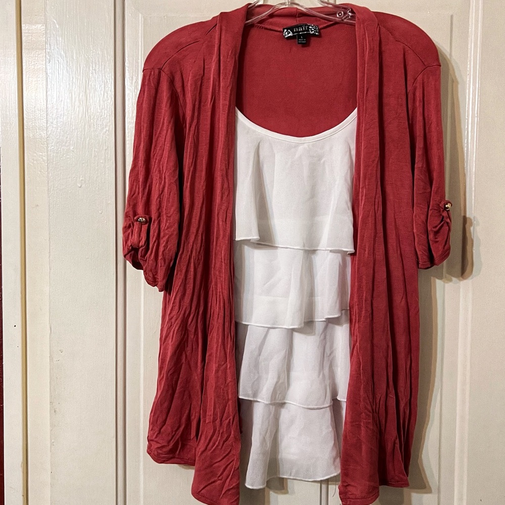Two in One Pink Layered Blouse